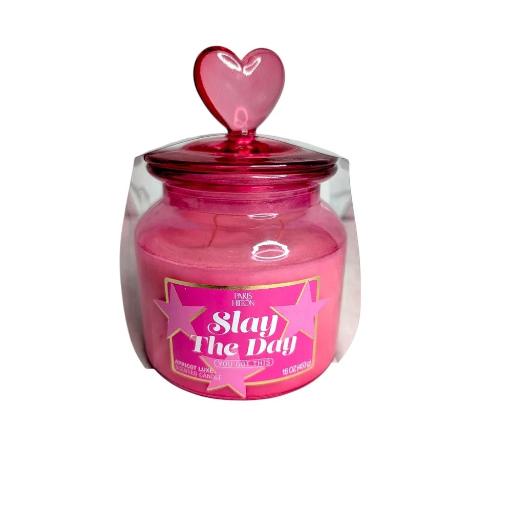 Paris Hilton Scented Candle Set 16oz Thats Hot Floral Slay The Day Apricot‎ Luxe
